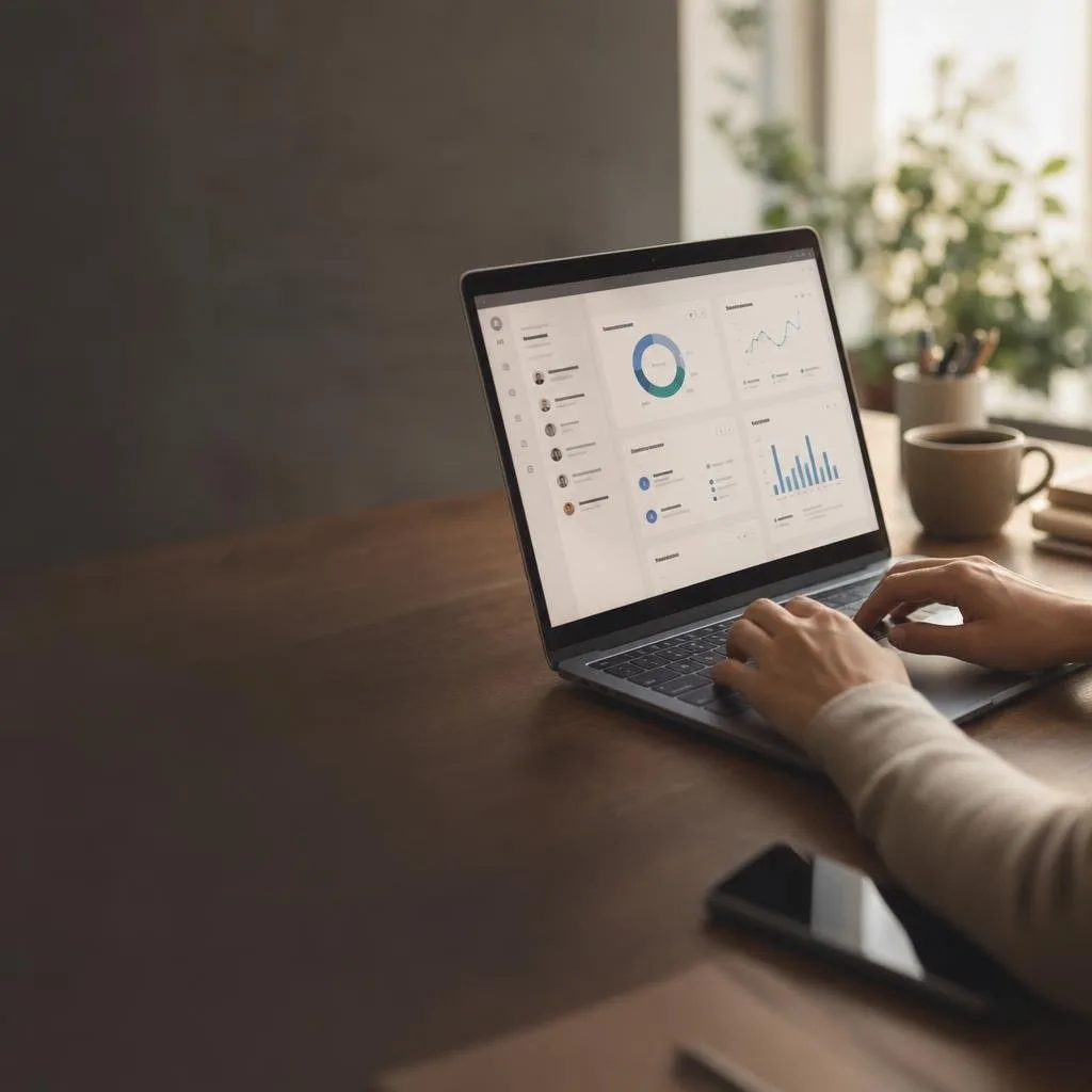 Dashboard showing connected tools and learner metrics